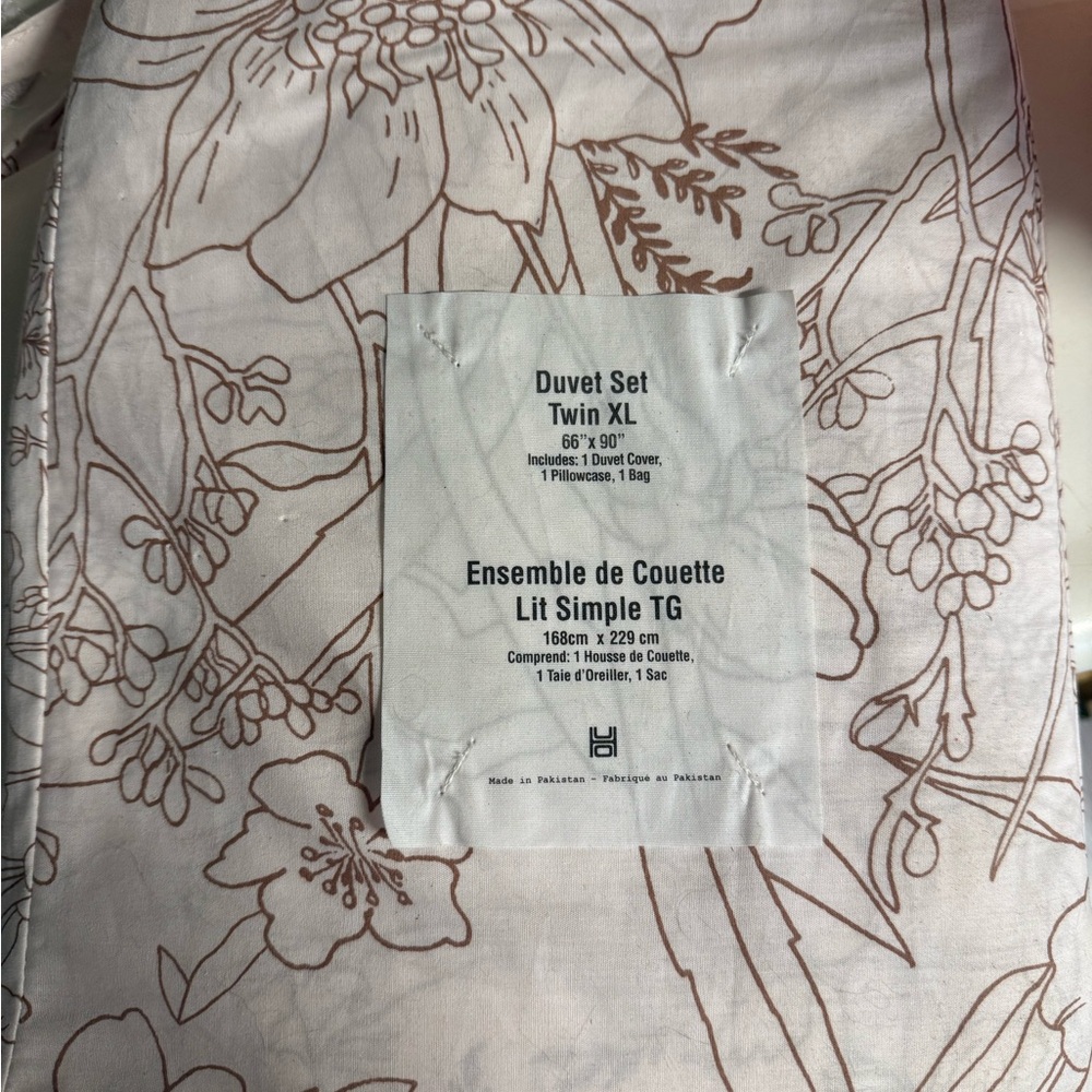 Floral Twin XL Duvet Set